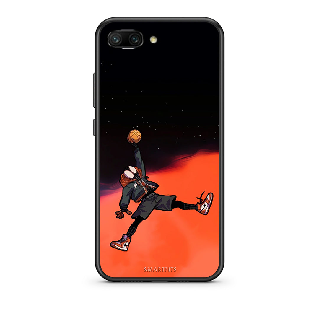 Honor 10 Basketball Hero θήκη από τη Smartfits με σχέδιο στο πίσω μέρος και μαύρο περίβλημα | Smartphone case with colorful back and black bezels by Smartfits