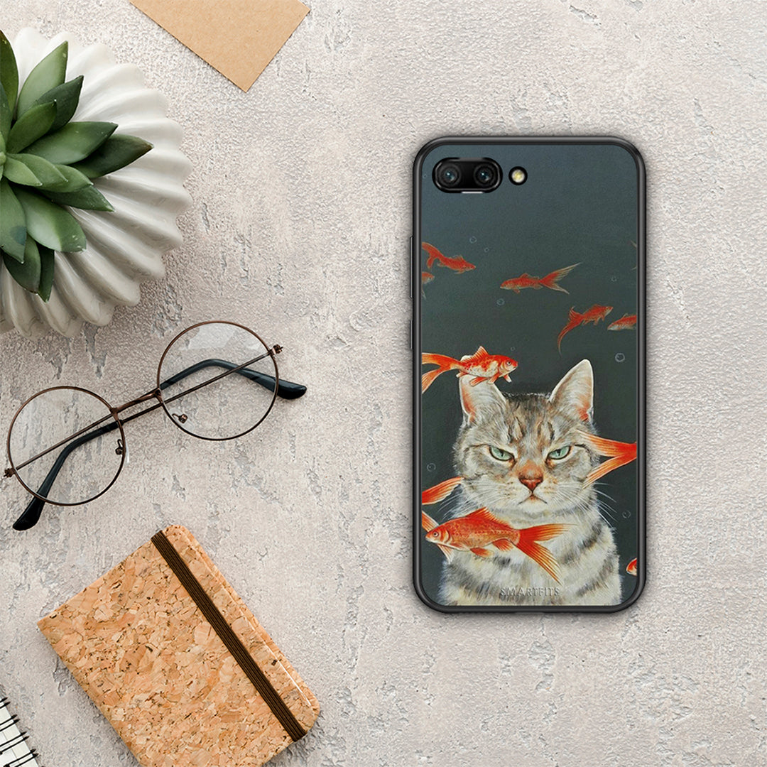 Cat Goldfish - Honor 10 case