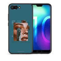 Thumbnail for Θήκη Honor 10 Cry An Ocean από τη Smartfits με σχέδιο στο πίσω μέρος και μαύρο περίβλημα | Honor 10 Cry An Ocean case with colorful back and black bezels
