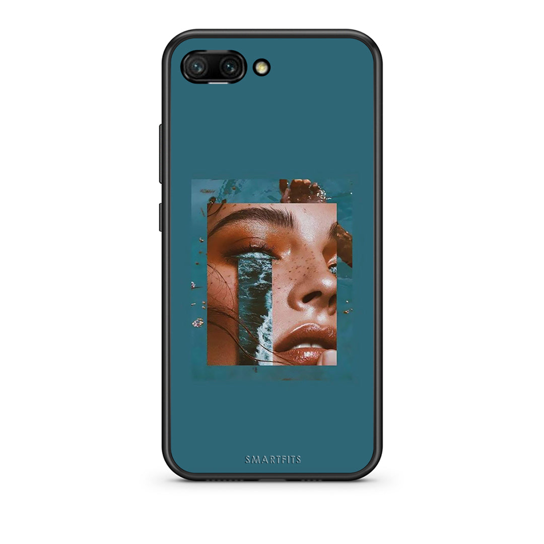 Honor 10 Cry An Ocean θήκη από τη Smartfits με σχέδιο στο πίσω μέρος και μαύρο περίβλημα | Smartphone case with colorful back and black bezels by Smartfits
