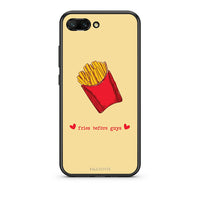 Thumbnail for Honor 10 Fries Before Guys Θήκη Αγίου Βαλεντίνου από τη Smartfits με σχέδιο στο πίσω μέρος και μαύρο περίβλημα | Smartphone case with colorful back and black bezels by Smartfits
