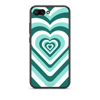 Thumbnail for Honor 10 Green Hearts θήκη από τη Smartfits με σχέδιο στο πίσω μέρος και μαύρο περίβλημα | Smartphone case with colorful back and black bezels by Smartfits