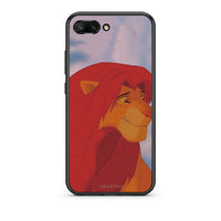 Thumbnail for Honor 10 Lion Love 1 Θήκη Αγίου Βαλεντίνου από τη Smartfits με σχέδιο στο πίσω μέρος και μαύρο περίβλημα | Smartphone case with colorful back and black bezels by Smartfits