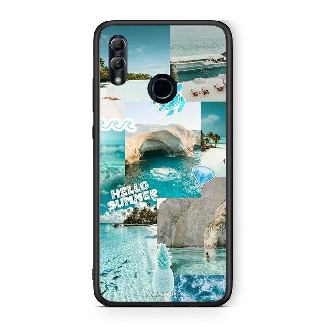 Honor 10 Lite Aesthetic Summer Θήκη από τη Smartfits με σχέδιο στο πίσω μέρος και μαύρο περίβλημα | Smartphone case with colorful back and black bezels by Smartfits