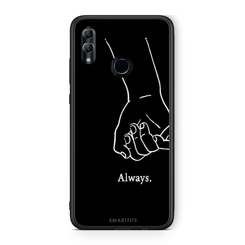 Honor 8x Always & Forever 1 Θήκη Αγίου Βαλεντίνου από τη Smartfits με σχέδιο στο πίσω μέρος και μαύρο περίβλημα | Smartphone case with colorful back and black bezels by Smartfits