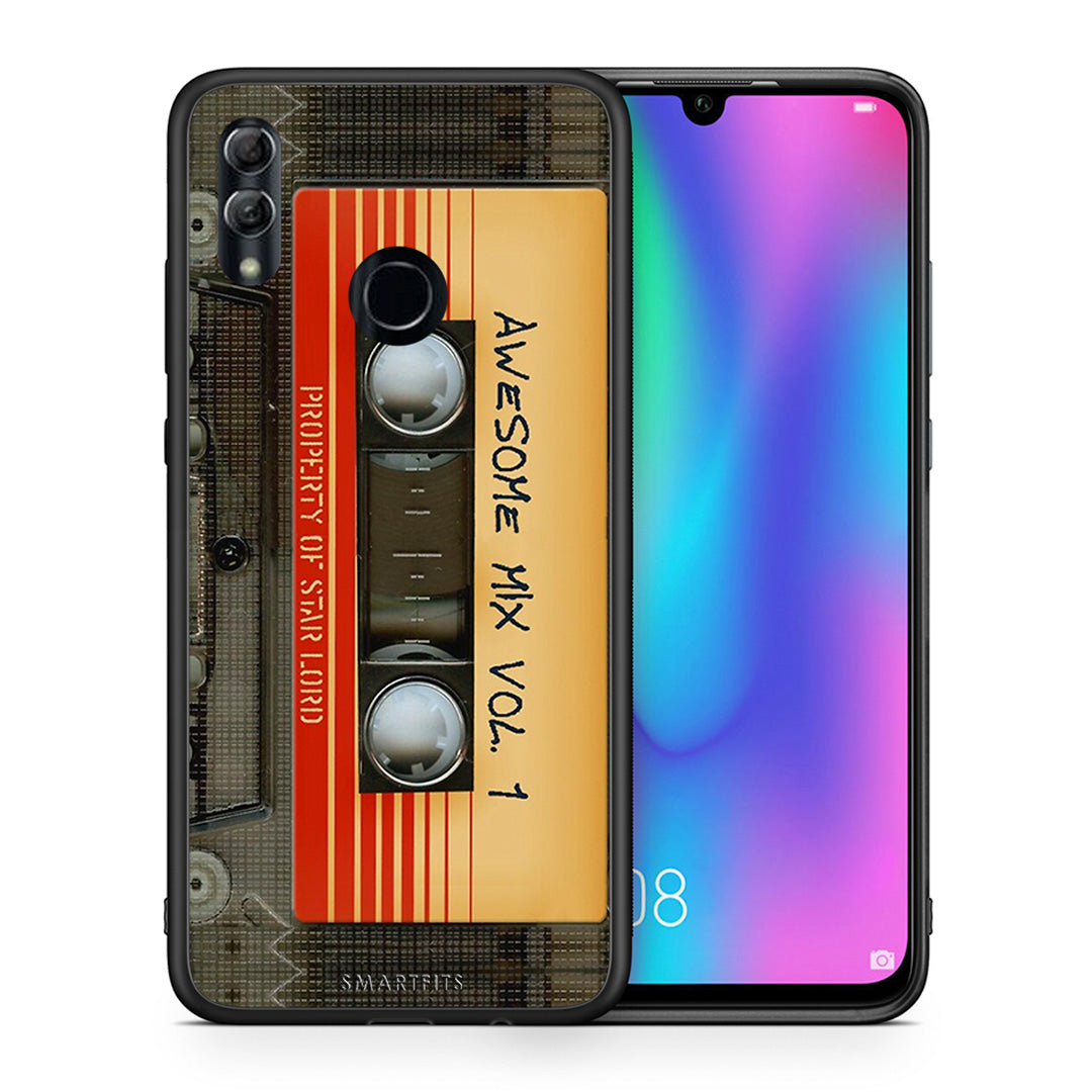 Θήκη Honor 8x Awesome Mix από τη Smartfits με σχέδιο στο πίσω μέρος και μαύρο περίβλημα | Honor 8x Awesome Mix case with colorful back and black bezels