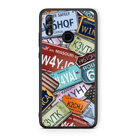 Thumbnail for Honor 8x Car Plates θήκη από τη Smartfits με σχέδιο στο πίσω μέρος και μαύρο περίβλημα | Smartphone case with colorful back and black bezels by Smartfits