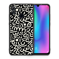 Thumbnail for Θήκη Honor 10 Lite Doodle Art από τη Smartfits με σχέδιο στο πίσω μέρος και μαύρο περίβλημα | Honor 10 Lite Doodle Art case with colorful back and black bezels