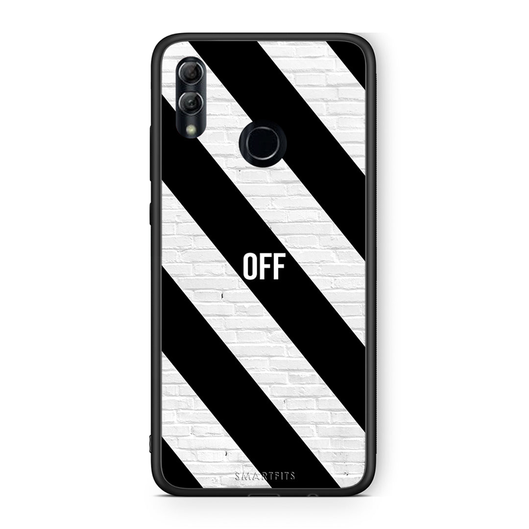 Honor 8x Get Off θήκη από τη Smartfits με σχέδιο στο πίσω μέρος και μαύρο περίβλημα | Smartphone case with colorful back and black bezels by Smartfits