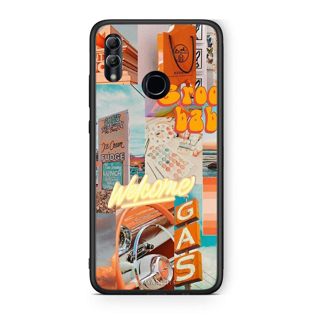 Honor 8x Groovy Babe Θήκη Αγίου Βαλεντίνου από τη Smartfits με σχέδιο στο πίσω μέρος και μαύρο περίβλημα | Smartphone case with colorful back and black bezels by Smartfits