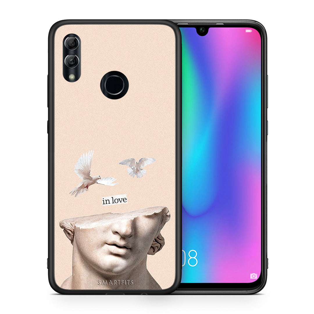 Θήκη Honor 10 Lite In Love από τη Smartfits με σχέδιο στο πίσω μέρος και μαύρο περίβλημα | Honor 10 Lite In Love case with colorful back and black bezels