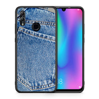 Thumbnail for Θήκη Honor 10 Lite Jeans Pocket από τη Smartfits με σχέδιο στο πίσω μέρος και μαύρο περίβλημα | Honor 10 Lite Jeans Pocket case with colorful back and black bezels