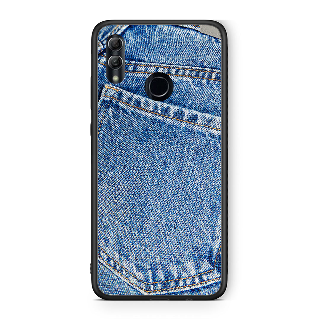 Honor 8x Jeans Pocket θήκη από τη Smartfits με σχέδιο στο πίσω μέρος και μαύρο περίβλημα | Smartphone case with colorful back and black bezels by Smartfits