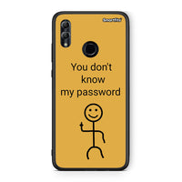 Thumbnail for Honor 8x My Password Θήκη από τη Smartfits με σχέδιο στο πίσω μέρος και μαύρο περίβλημα | Smartphone case with colorful back and black bezels by Smartfits