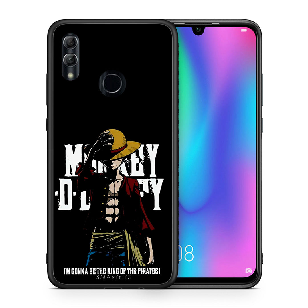 Θήκη Honor 8x Pirate King από τη Smartfits με σχέδιο στο πίσω μέρος και μαύρο περίβλημα | Honor 8x Pirate King case with colorful back and black bezels