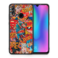 Thumbnail for Θήκη Honor 8x PopArt OMG από τη Smartfits με σχέδιο στο πίσω μέρος και μαύρο περίβλημα | Honor 8x PopArt OMG case with colorful back and black bezels