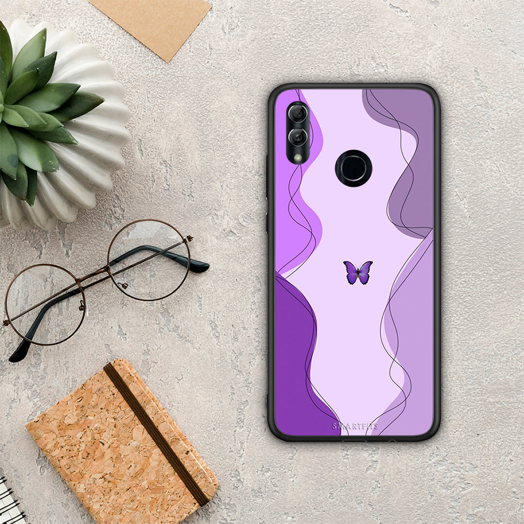 Purple Mariposa - Honor 10 Lite case