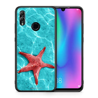 Thumbnail for Θήκη Honor 10 Lite Red Starfish από τη Smartfits με σχέδιο στο πίσω μέρος και μαύρο περίβλημα | Honor 10 Lite Red Starfish case with colorful back and black bezels