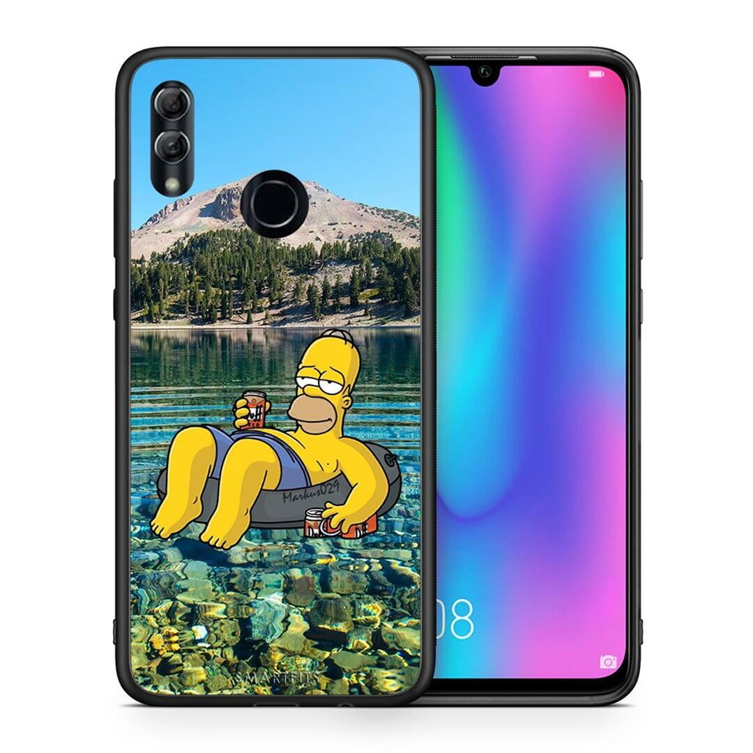 Θήκη Honor 10 Lite Summer Happiness από τη Smartfits με σχέδιο στο πίσω μέρος και μαύρο περίβλημα | Honor 10 Lite Summer Happiness case with colorful back and black bezels