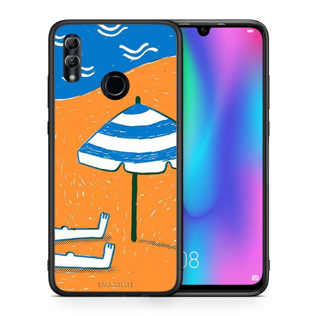 Θήκη Honor 10 Lite Summering από τη Smartfits με σχέδιο στο πίσω μέρος και μαύρο περίβλημα | Honor 10 Lite Summering case with colorful back and black bezels