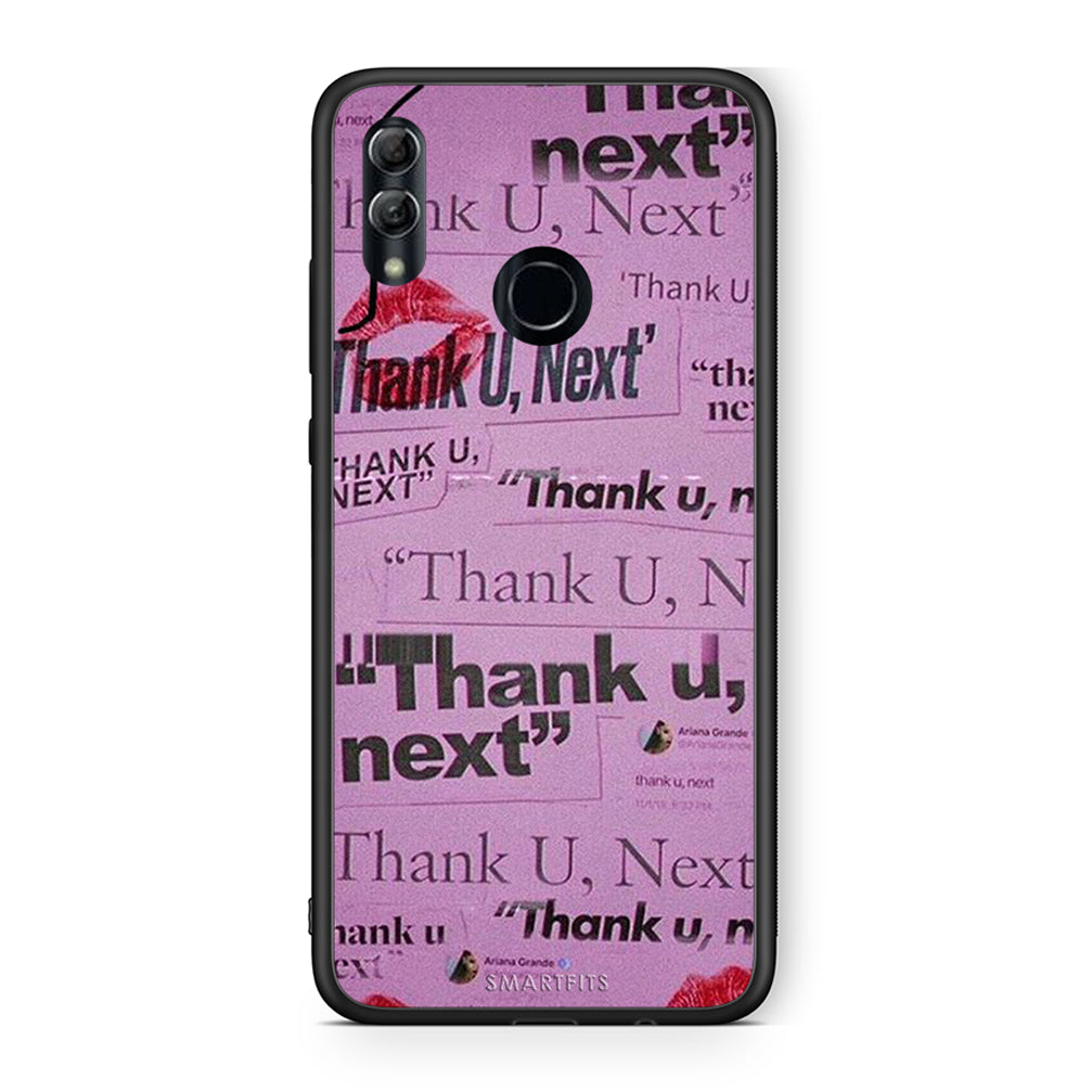 Honor 8x Thank You Next Θήκη Αγίου Βαλεντίνου από τη Smartfits με σχέδιο στο πίσω μέρος και μαύρο περίβλημα | Smartphone case with colorful back and black bezels by Smartfits
