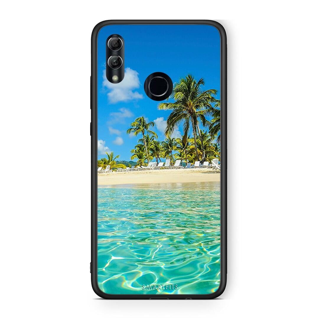 Honor 10 Lite Tropical Vibes Θήκη από τη Smartfits με σχέδιο στο πίσω μέρος και μαύρο περίβλημα | Smartphone case with colorful back and black bezels by Smartfits