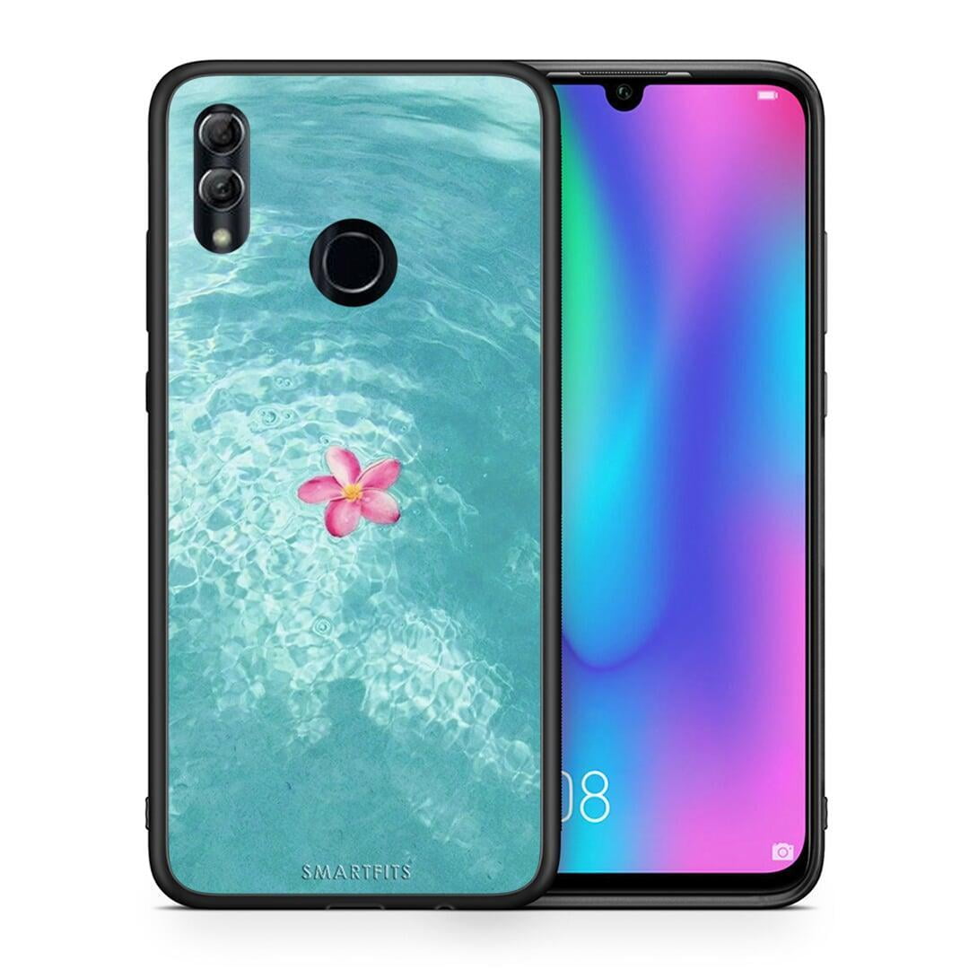 Θήκη Honor 10 Lite Water Flower από τη Smartfits με σχέδιο στο πίσω μέρος και μαύρο περίβλημα | Honor 10 Lite Water Flower case with colorful back and black bezels