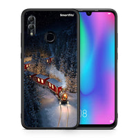 Thumbnail for Θήκη Honor 8x Xmas Train από τη Smartfits με σχέδιο στο πίσω μέρος και μαύρο περίβλημα | Honor 8x Xmas Train case with colorful back and black bezels