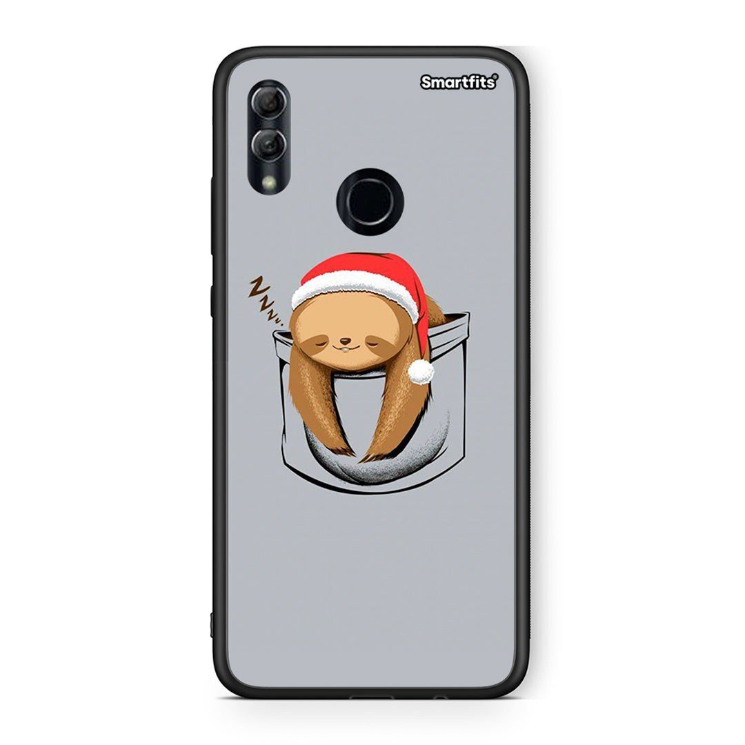 Huawei Honor 8x Xmas Zzzz θήκη από τη Smartfits με σχέδιο στο πίσω μέρος και μαύρο περίβλημα | Smartphone case with colorful back and black bezels by Smartfits