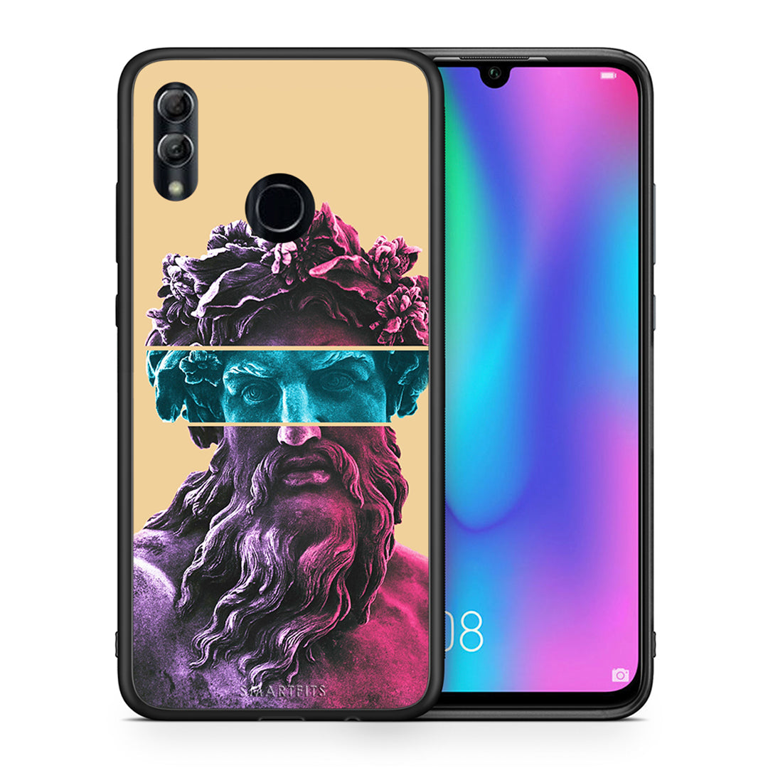 Θήκη Αγίου Βαλεντίνου Honor 10 Lite Zeus Art από τη Smartfits με σχέδιο στο πίσω μέρος και μαύρο περίβλημα | Honor 10 Lite Zeus Art case with colorful back and black bezels