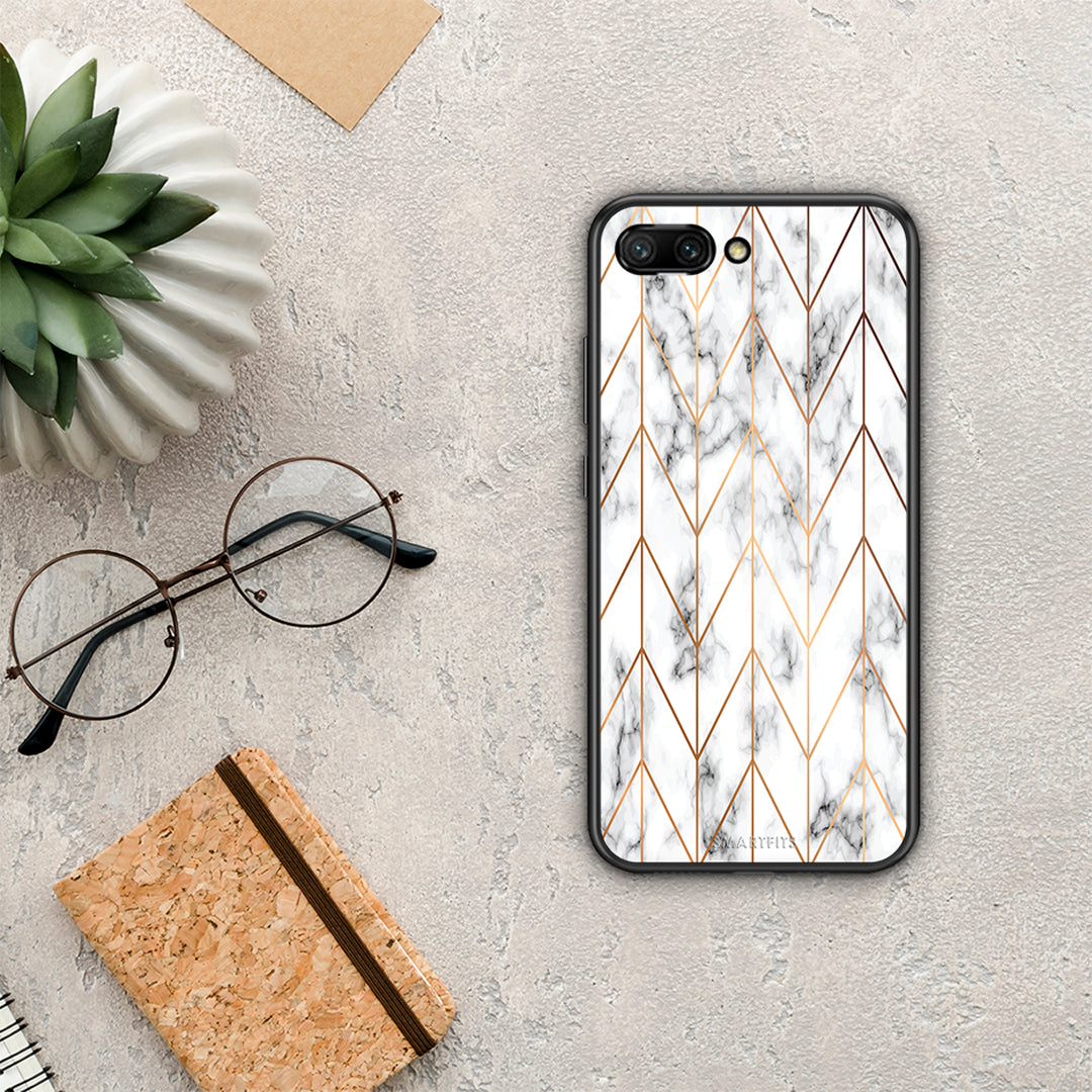 Marble Gold Geometric - Honor 10 case