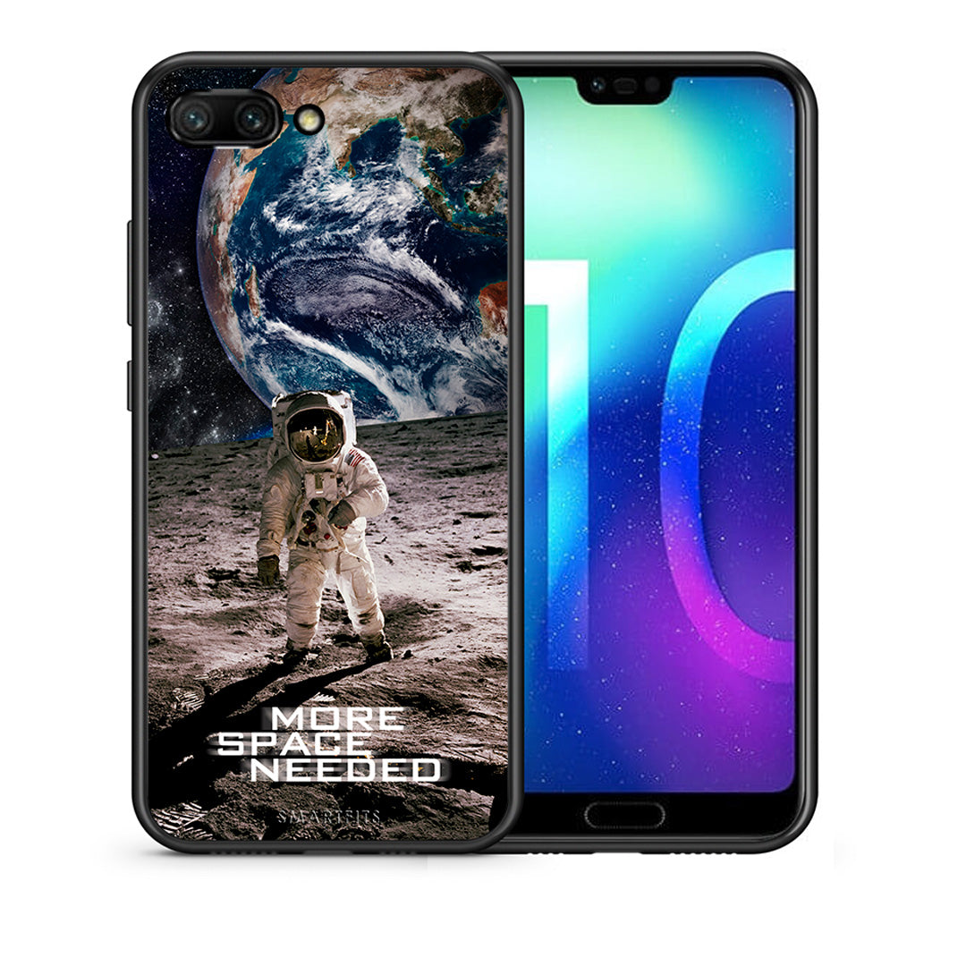 Θήκη Honor 10 More Space από τη Smartfits με σχέδιο στο πίσω μέρος και μαύρο περίβλημα | Honor 10 More Space case with colorful back and black bezels