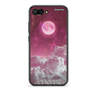 Thumbnail for Honor 10 Pink Moon Θήκη από τη Smartfits με σχέδιο στο πίσω μέρος και μαύρο περίβλημα | Smartphone case with colorful back and black bezels by Smartfits