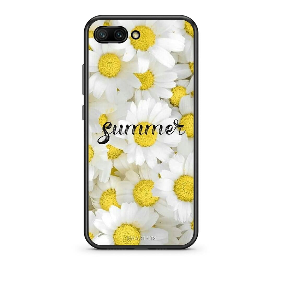 Honor 10 Summer Daisies Θήκη από τη Smartfits με σχέδιο στο πίσω μέρος και μαύρο περίβλημα | Smartphone case with colorful back and black bezels by Smartfits