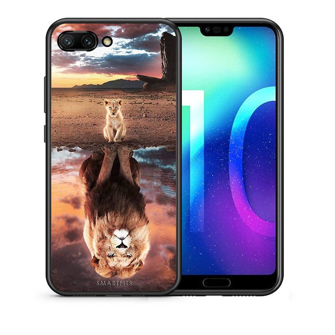 Θήκη Αγίου Βαλεντίνου Honor 10 Sunset Dreams από τη Smartfits με σχέδιο στο πίσω μέρος και μαύρο περίβλημα | Honor 10 Sunset Dreams case with colorful back and black bezels