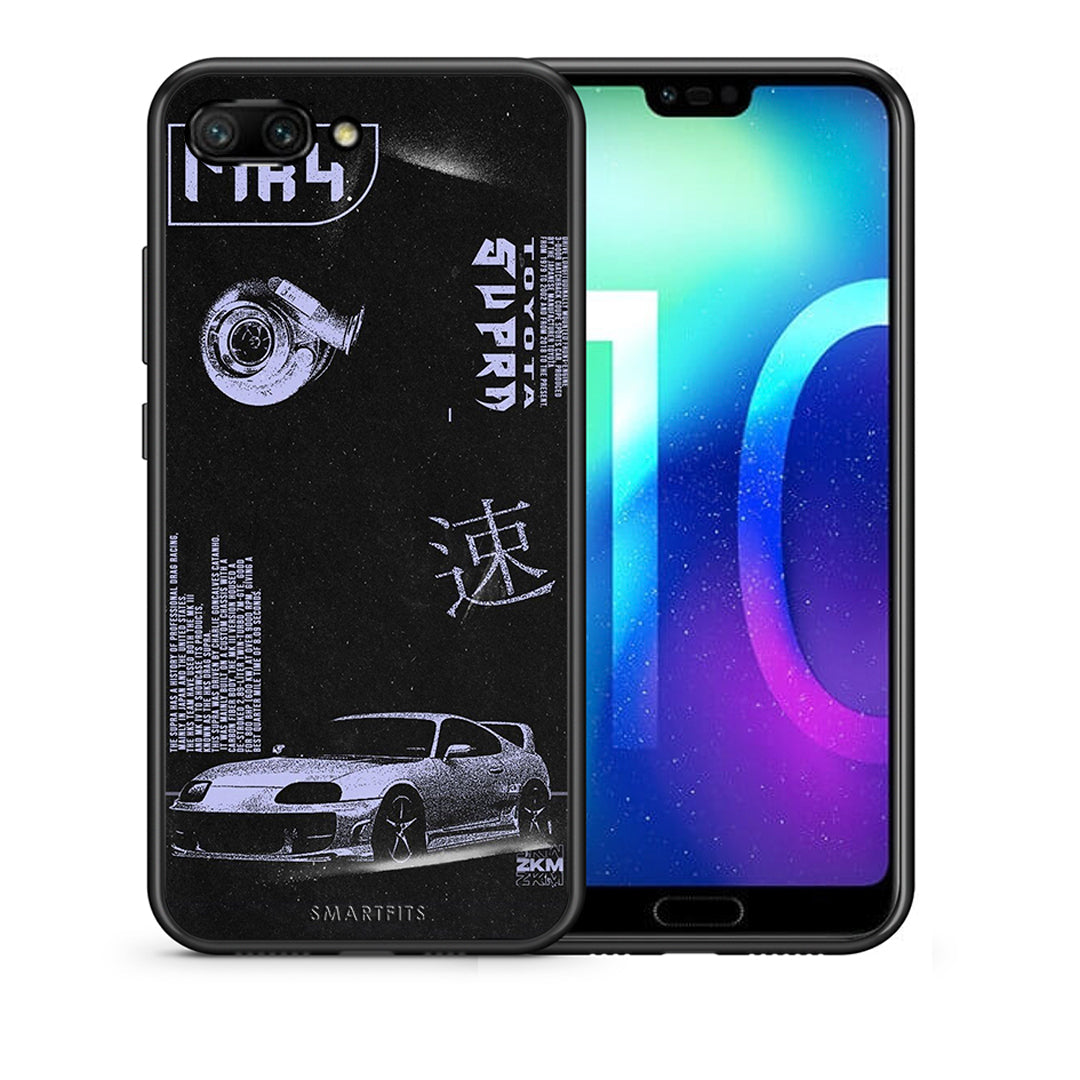 Θήκη Αγίου Βαλεντίνου Honor 10 Tokyo Drift από τη Smartfits με σχέδιο στο πίσω μέρος και μαύρο περίβλημα | Honor 10 Tokyo Drift case with colorful back and black bezels