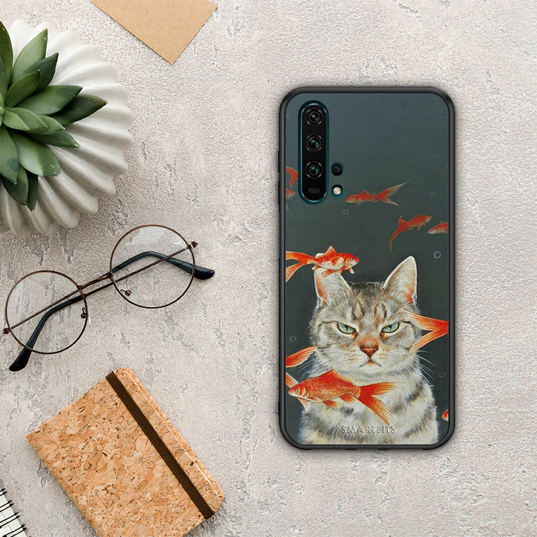 Cat Goldfish - Honor 20 Pro case