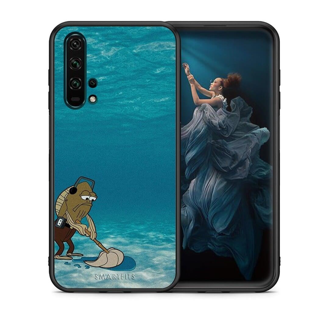 Θήκη Honor 20 Pro Clean The Ocean από τη Smartfits με σχέδιο στο πίσω μέρος και μαύρο περίβλημα | Honor 20 Pro Clean The Ocean case with colorful back and black bezels