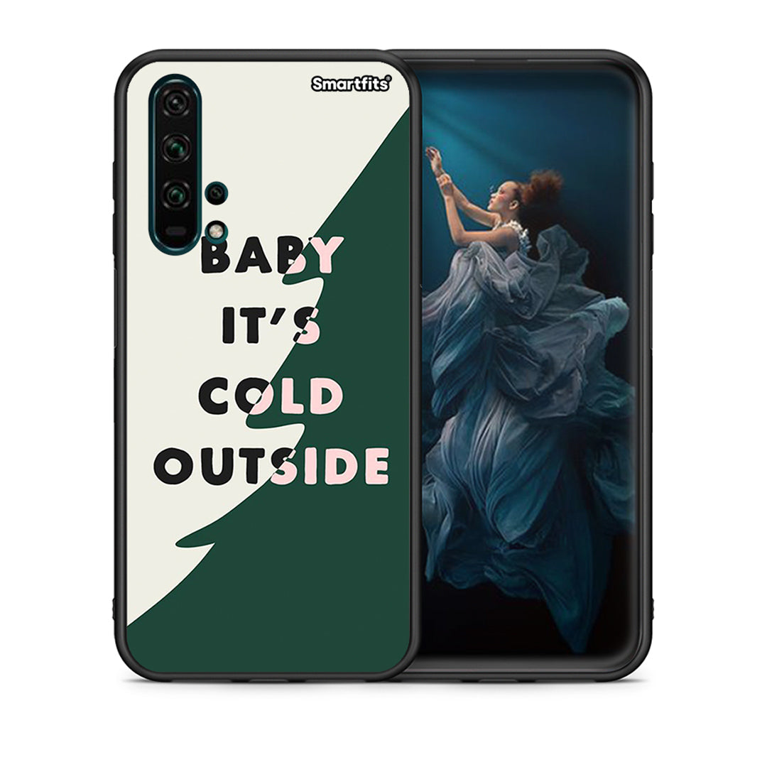 Θήκη Huawei Honor 20 Pro Cold Outside από τη Smartfits με σχέδιο στο πίσω μέρος και μαύρο περίβλημα | Huawei Honor 20 Pro Cold Outside case with colorful back and black bezels