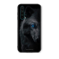 Thumbnail for Θήκη Honor 20 Pro Dark Wolf από τη Smartfits με σχέδιο στο πίσω μέρος και μαύρο περίβλημα | Honor 20 Pro Dark Wolf case with colorful back and black bezels