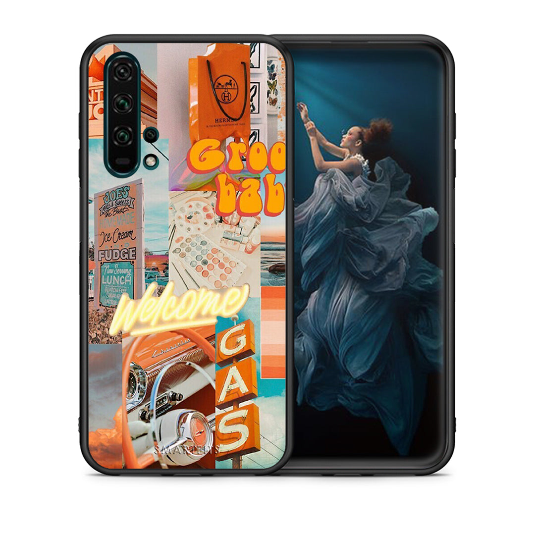 Θήκη Αγίου Βαλεντίνου Honor 20 Pro Groovy Babe από τη Smartfits με σχέδιο στο πίσω μέρος και μαύρο περίβλημα | Honor 20 Pro Groovy Babe case with colorful back and black bezels