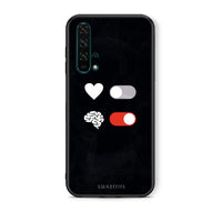Thumbnail for Θήκη Αγίου Βαλεντίνου Honor 20 Pro Heart Vs Brain από τη Smartfits με σχέδιο στο πίσω μέρος και μαύρο περίβλημα | Honor 20 Pro Heart Vs Brain case with colorful back and black bezels