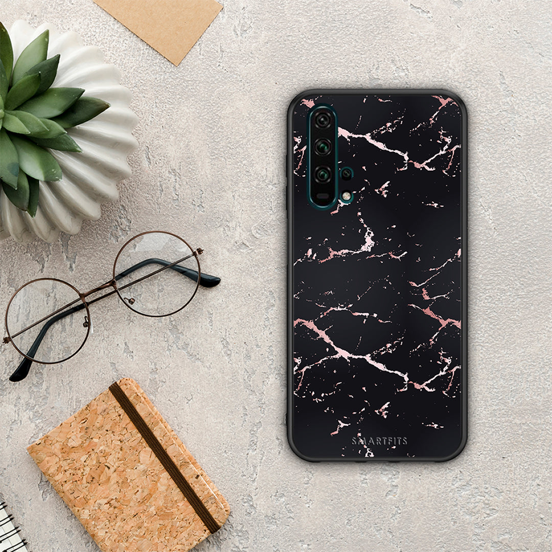 Marble Black Rosegold - Honor 20 Pro case