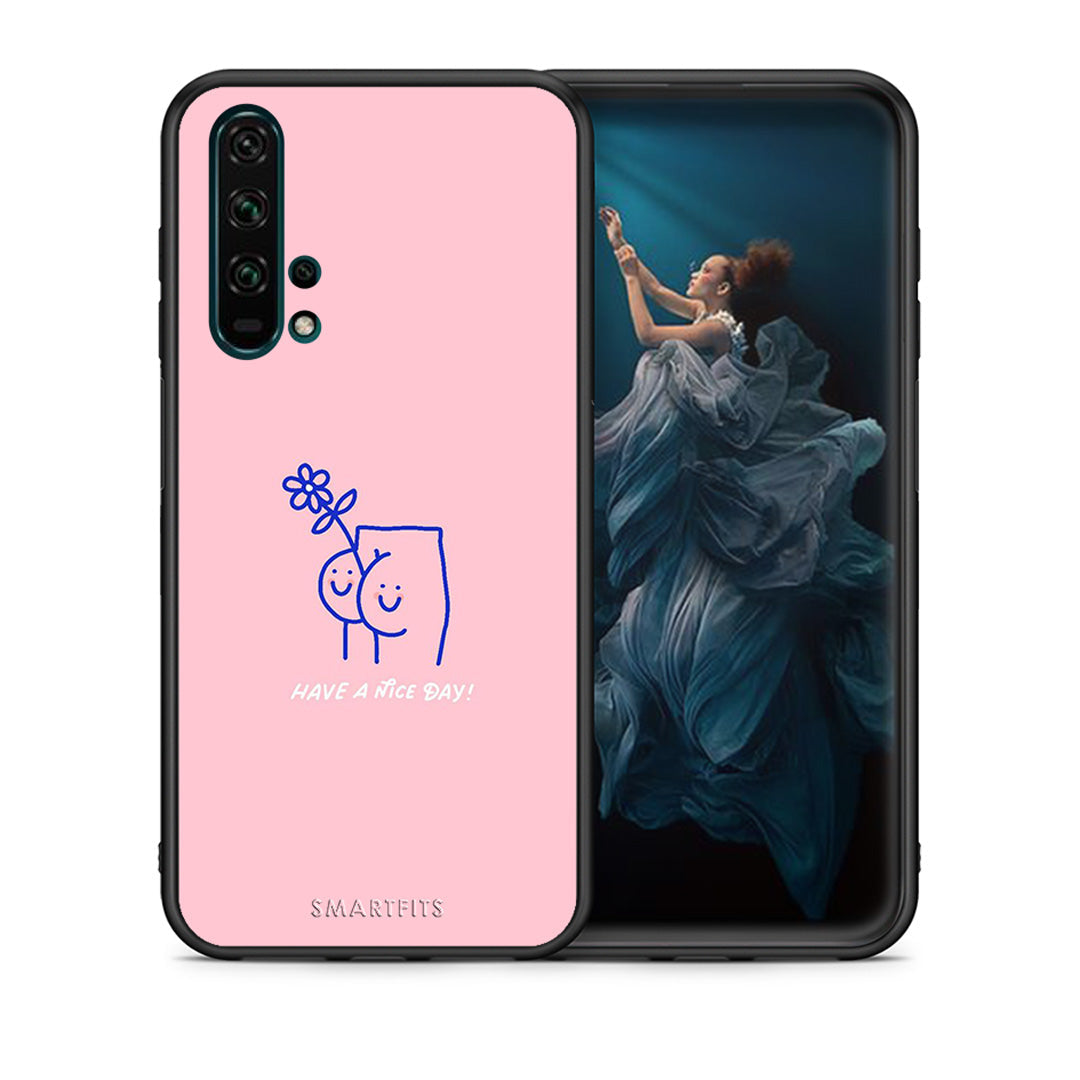 Θήκη Honor 20 Pro Nice Day από τη Smartfits με σχέδιο στο πίσω μέρος και μαύρο περίβλημα | Honor 20 Pro Nice Day case with colorful back and black bezels