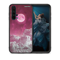 Thumbnail for Θήκη Honor 20 Pro Pink Moon από τη Smartfits με σχέδιο στο πίσω μέρος και μαύρο περίβλημα | Honor 20 Pro Pink Moon case with colorful back and black bezels