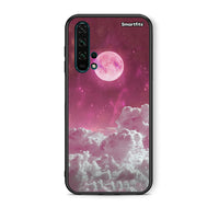 Thumbnail for Θήκη Honor 20 Pro Pink Moon από τη Smartfits με σχέδιο στο πίσω μέρος και μαύρο περίβλημα | Honor 20 Pro Pink Moon case with colorful back and black bezels