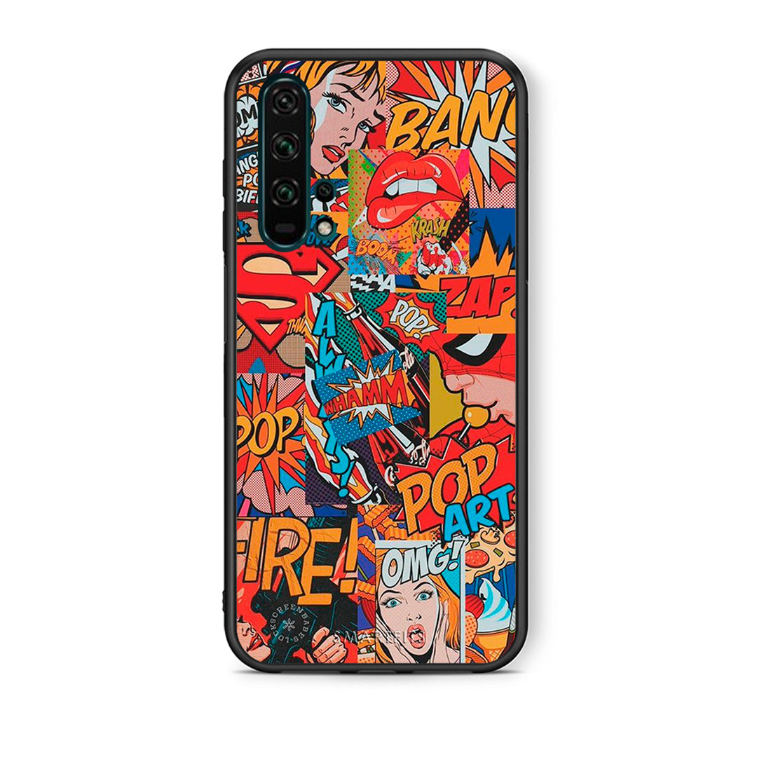 Θήκη Honor 20 Pro PopArt OMG από τη Smartfits με σχέδιο στο πίσω μέρος και μαύρο περίβλημα | Honor 20 Pro PopArt OMG case with colorful back and black bezels