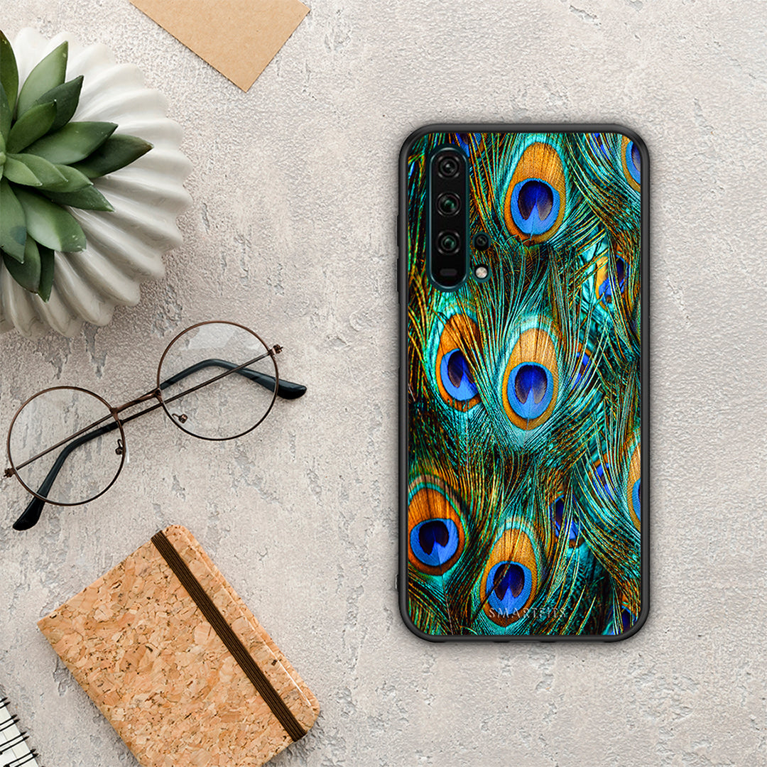 Real Peacock Feathers - Honor 20 Pro case