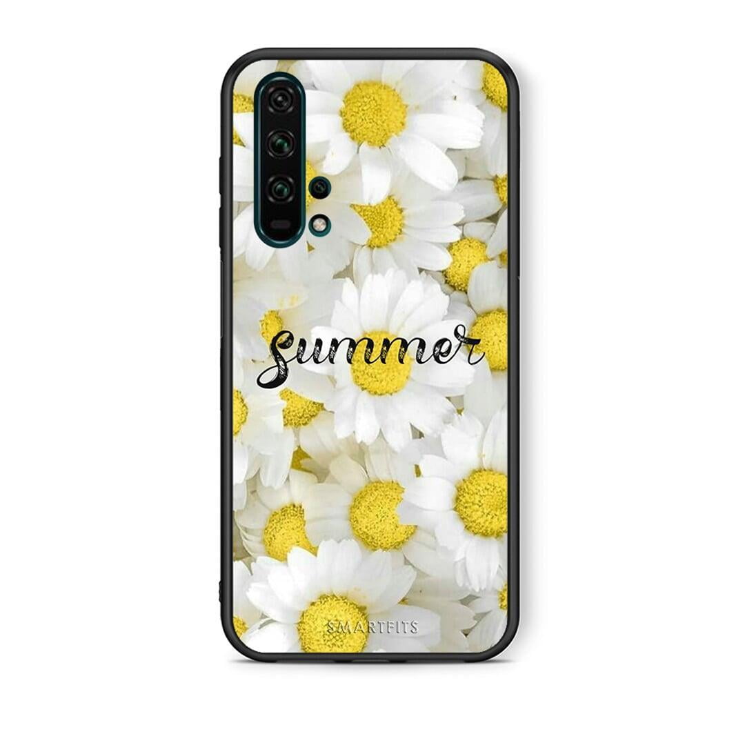 Θήκη Honor 20 Pro Summer Daisies από τη Smartfits με σχέδιο στο πίσω μέρος και μαύρο περίβλημα | Honor 20 Pro Summer Daisies case with colorful back and black bezels