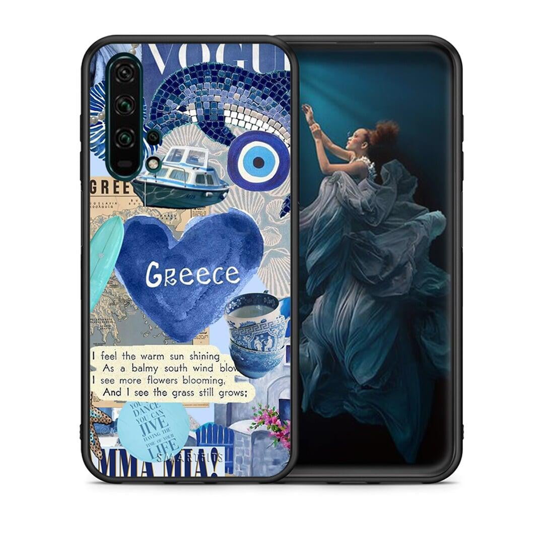 Θήκη Honor 20 Pro Summer In Greece από τη Smartfits με σχέδιο στο πίσω μέρος και μαύρο περίβλημα | Honor 20 Pro Summer In Greece case with colorful back and black bezels